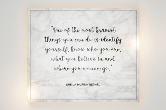 Beauty Marble Font Poster 2