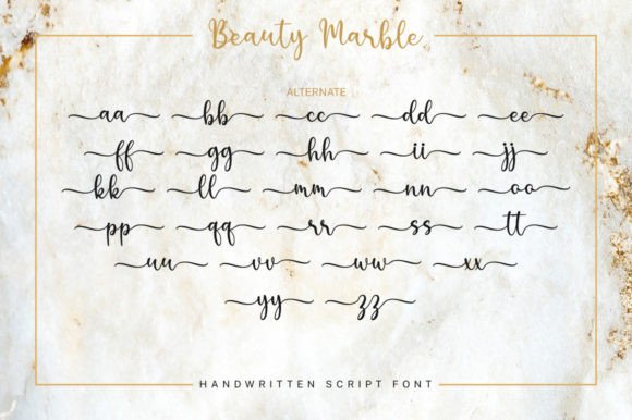 Beauty Marble Font Poster 7
