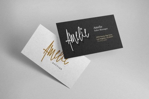Beauty of Amelie Font Poster 6