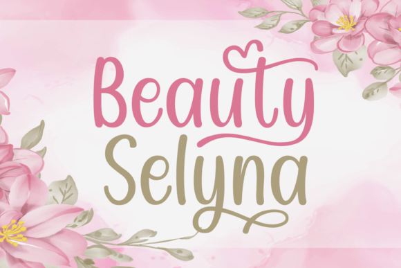 Beauty Selyna Font Beauty Selyna Font Poster 1