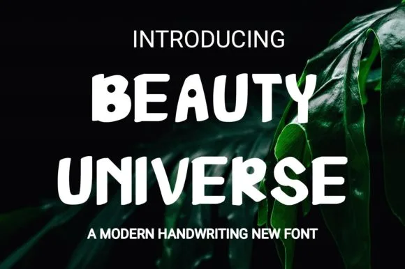 Beauty Universe Font Beauty Universe Font Poster 1
