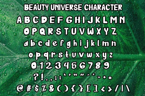 Beauty Universe Font Poster 5