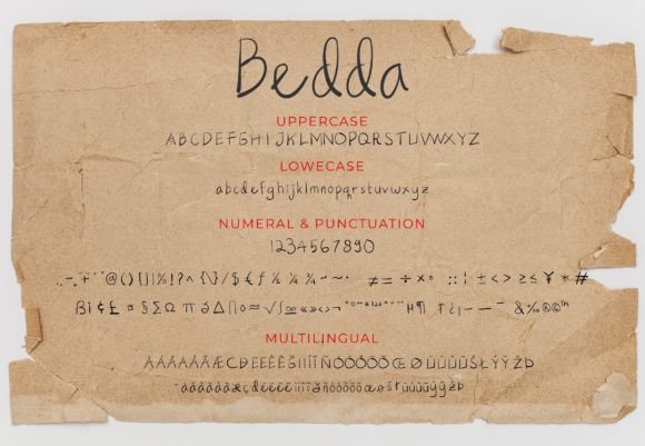 Bedda Font Poster 6