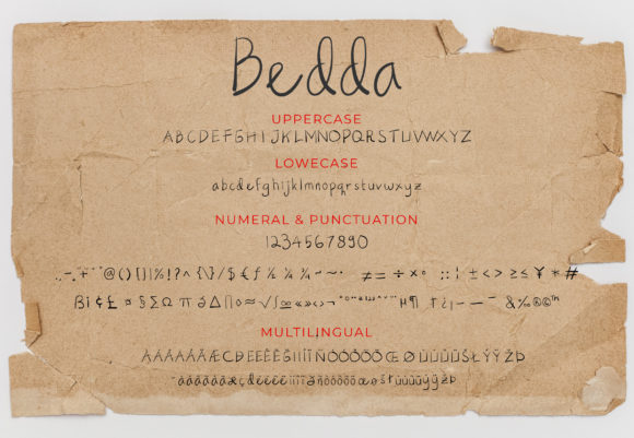 Bedda Font Poster 6