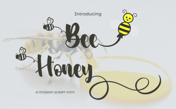 Bee Honey Font Poster 1