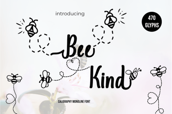 Bee Kind Font Bee Kind Font Poster 1