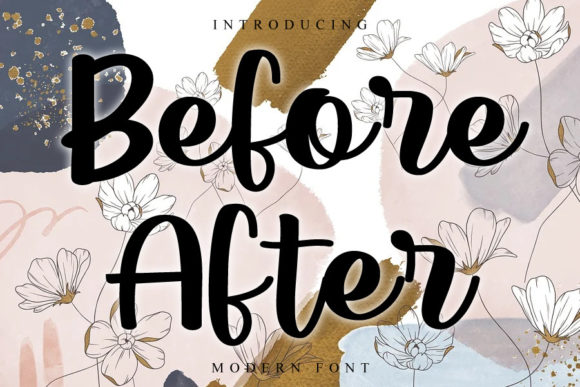 Before After Font Poster 1