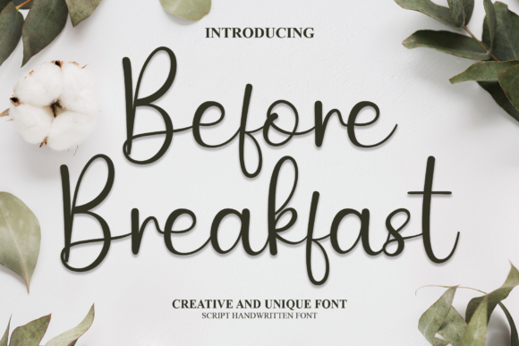 Before Breakfast Font