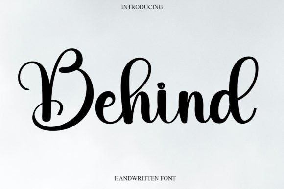 Behind Font