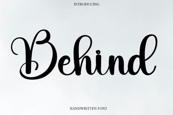 Behind Font Poster 1