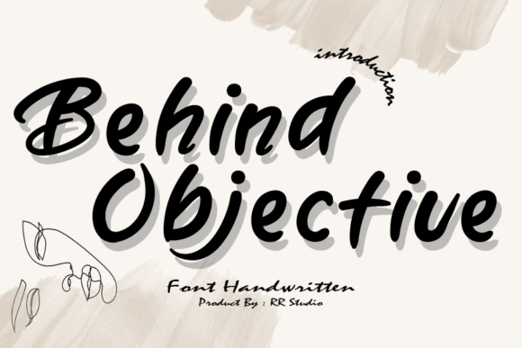 Behind Objective Font Poster 1