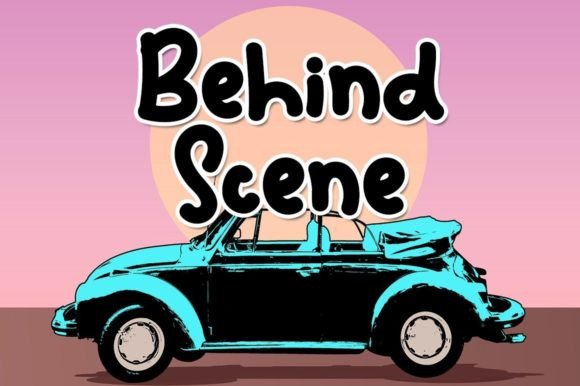 Behind Scene Font Poster 1