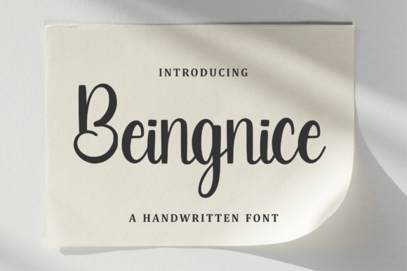 Beingnice Font Poster 1