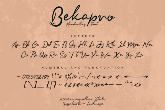Bekapro Font Poster 4