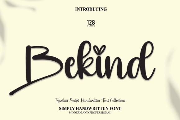 Bekind Font Poster 1