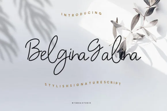 Belgina Galina Font Belgina Galina Font Poster 1