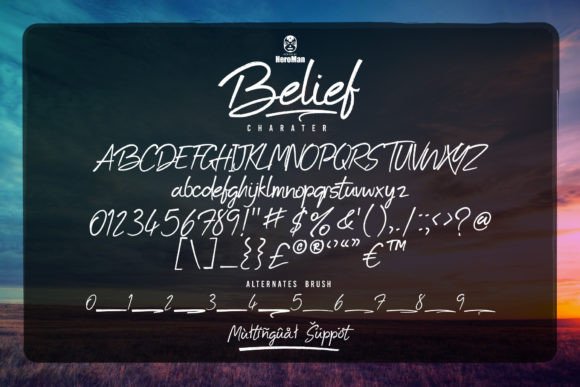 Belief Font Poster 8