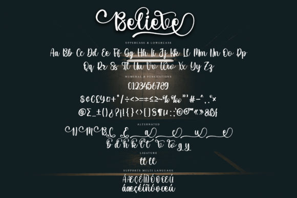 Believe Font Poster 6