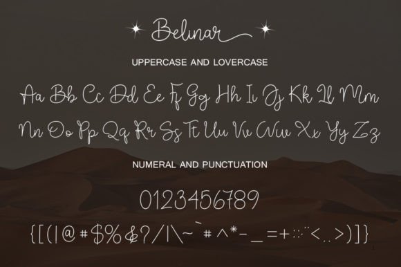 Belinar Font Poster 9