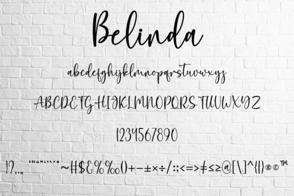 Belinda Font Poster 5
