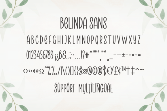 Belinda Font Poster 8