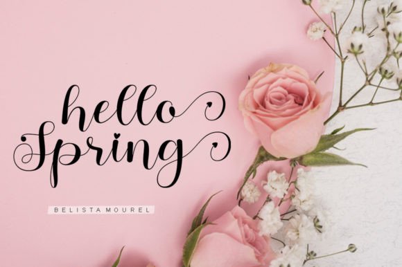 Belista Mourel Font Poster 2