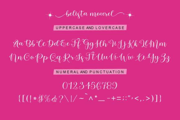 Belista Mourel Font Poster 7