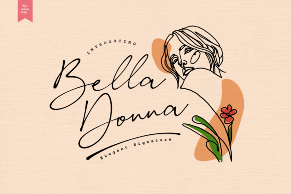 Bella Donna Font Poster 1