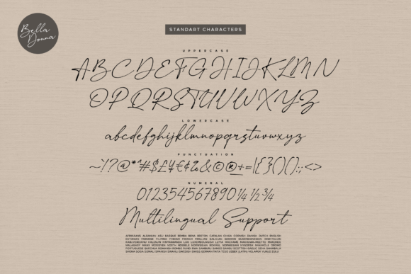 Bella Donna Font Poster 11