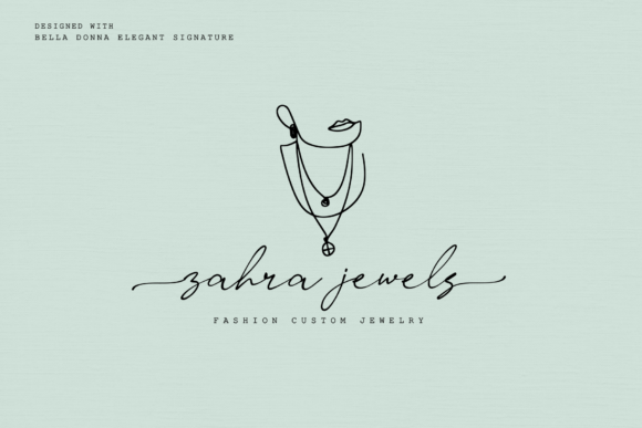Bella Donna Font Poster 8
