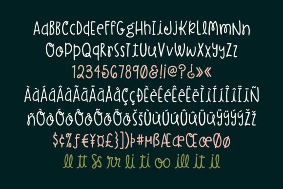Bella Notte Font Poster 7