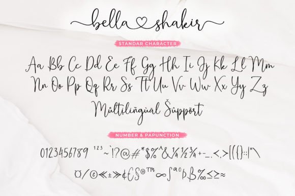 Bella Shakir Font Poster 6