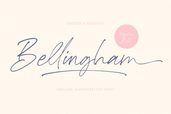 Bellingham Script Font Poster 1