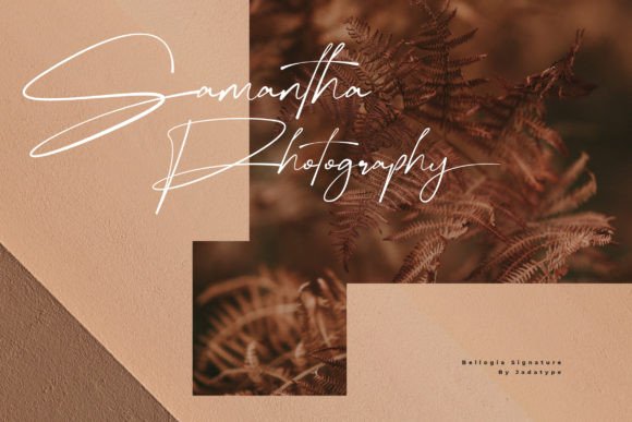 Bellogia Signature Font Poster 3