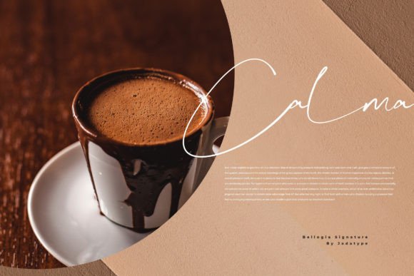 Bellogia Signature Font Poster 4