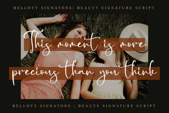 Belloty Signatone Font Poster 7