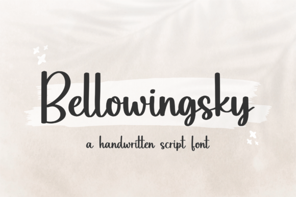 Bellowingsky Font Poster 1