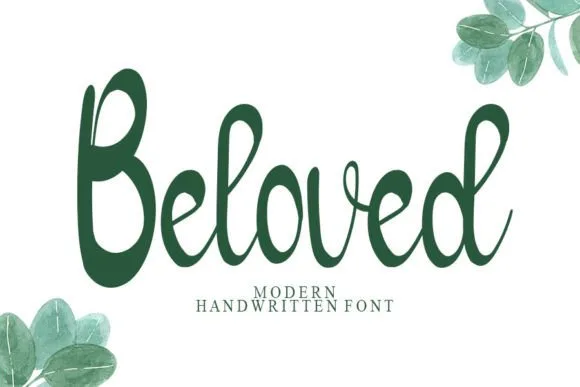 Beloved Font Beloved Font Poster 1