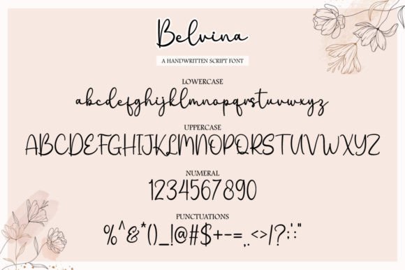 Belvina Font Poster 5