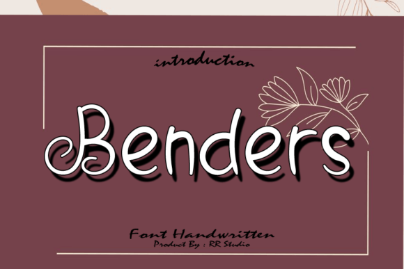 Benders Font Poster 1