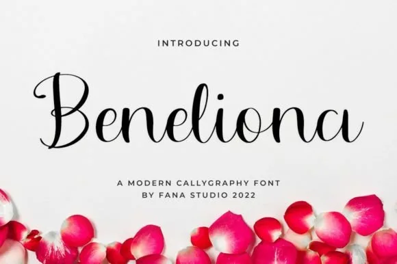 Beneliona Font Beneliona Font Poster 1