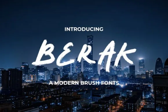 Berak Font Poster 1
