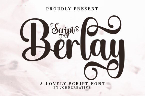 Berlay Script Font Poster 1