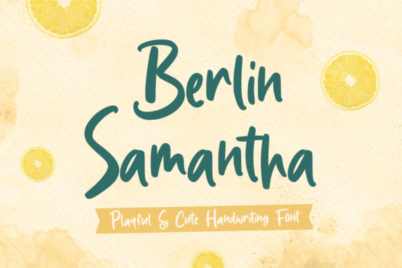 Berlin Samantha Font Poster 1