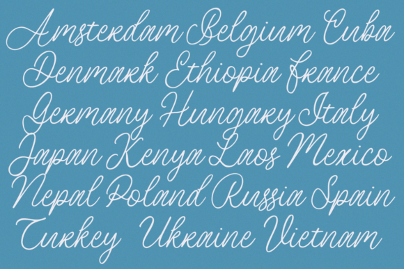 Berlina Font Poster 6