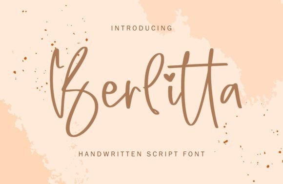 Berlitta Font Poster 1