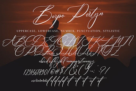 Berpo Portyn Font Poster 9