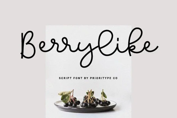 Berrylike Font Berrylike Font Poster 1