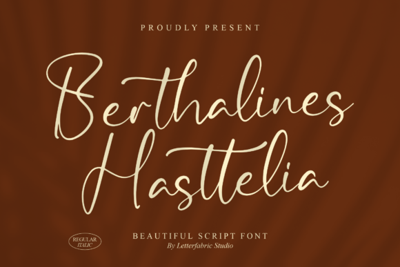 Berthalines Hasttelia Font Poster 1