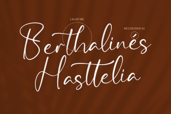 Berthalines Hasttelia Font Poster 12